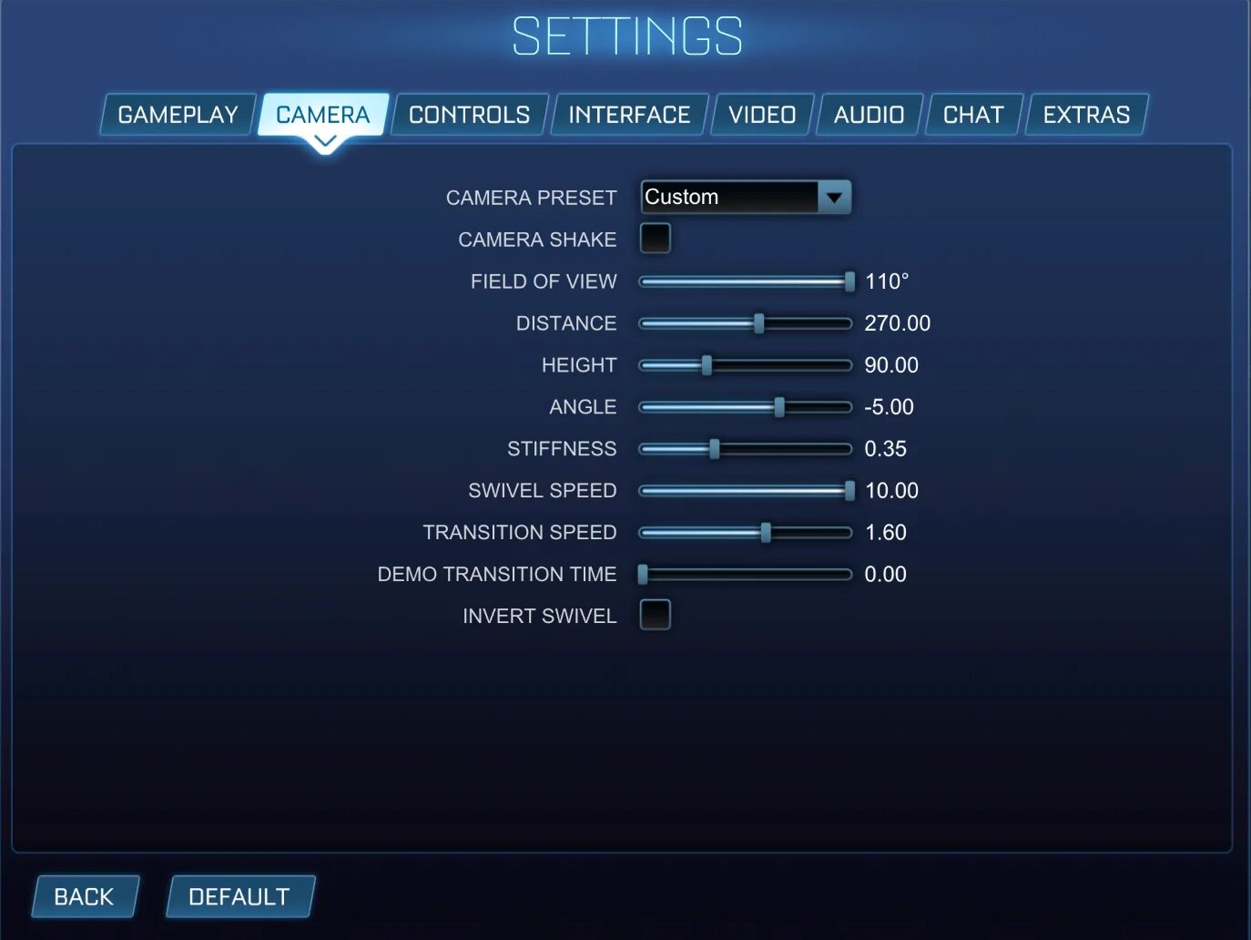 Beginners Guide to Rocket League Camera and Control Settings